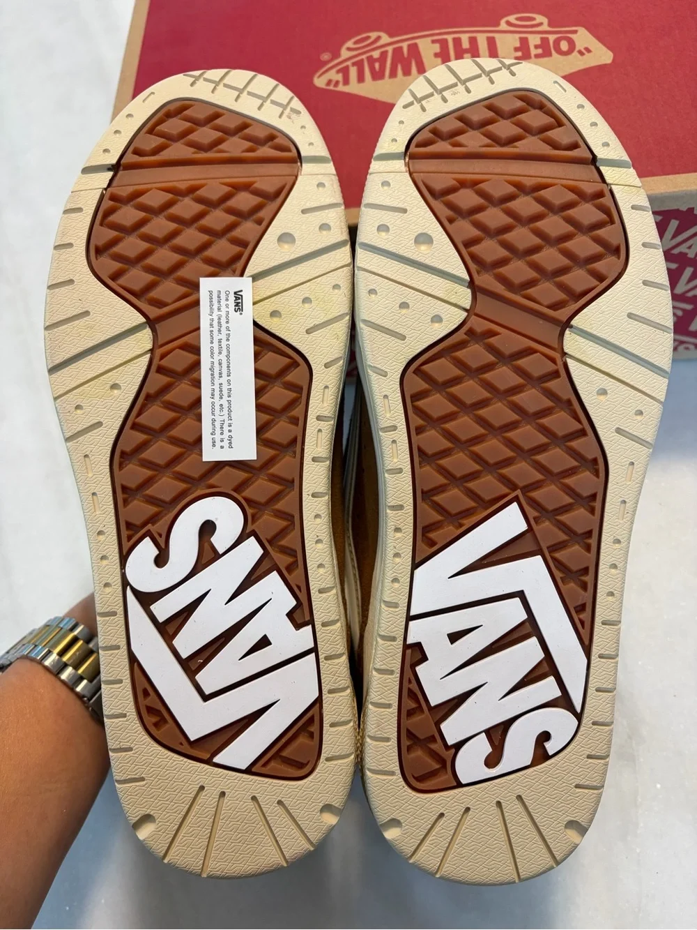 Vans tan suede